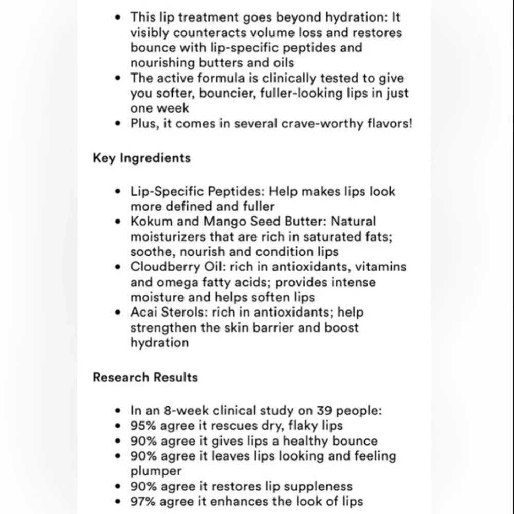 OLEHENRIKSEN® Pout‎ Preserve Peptide Lip Treatment (BRAND-NEW!)